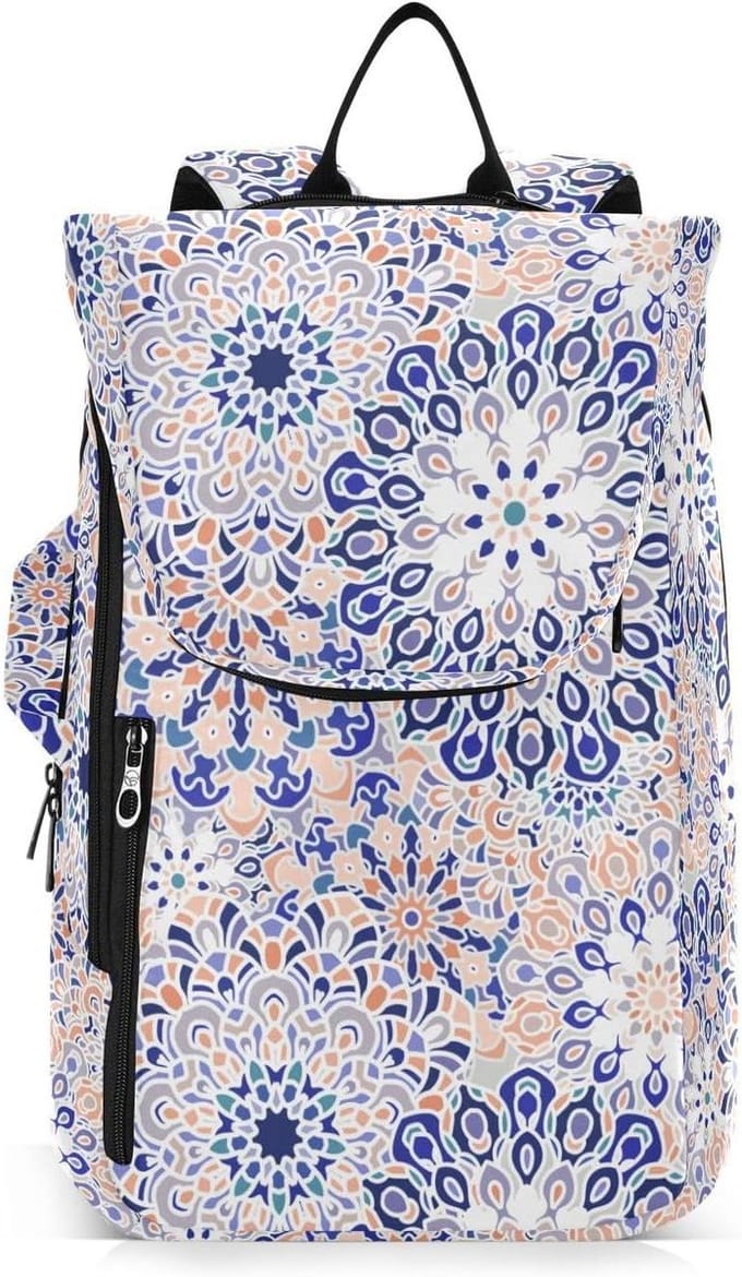 Sporttas Racket - Sportuitrusting - Trainingsbenodigdheden - Waterbestendig Polyester - 26.7 inch Hoogte - Mandala Bloem