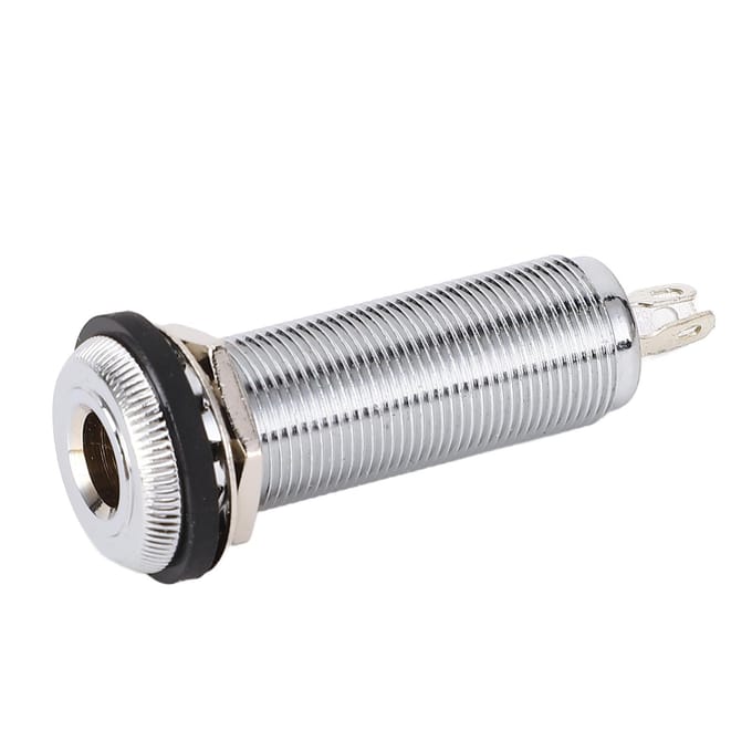 Gitaar Bas Barrel Jack Socket 6.35mm Messing Mono Cilinder Input Output 3 Pins Elektrische Gitaar Onderdelen gray