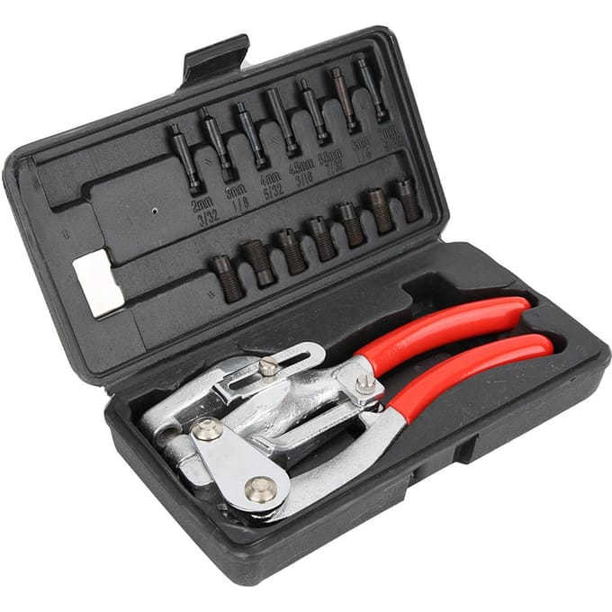 Hand?Held Power Punch Kit RVS IJzer Kunststof Gatpons Tang black