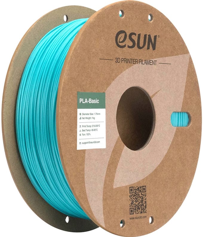 eSUN PLA-Basic Aqua / Aqua - 1 kg - 1.75 mm - 3D printer en 3D pen filament