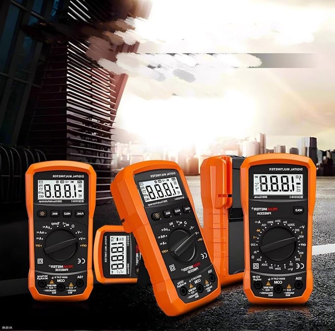Digitale Multimeter - Spanning Tester - Elektrische Metingen - Automatische Bereikinstelling - 2000 Tellingen - Oranje