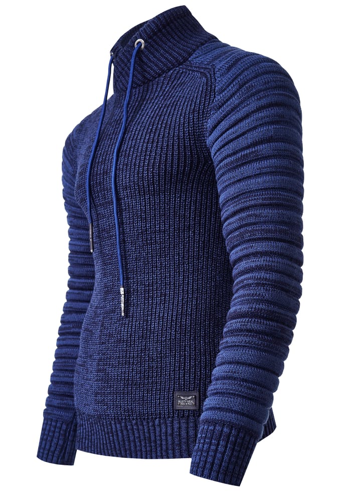 Biker Chunky trui met hoge kraag