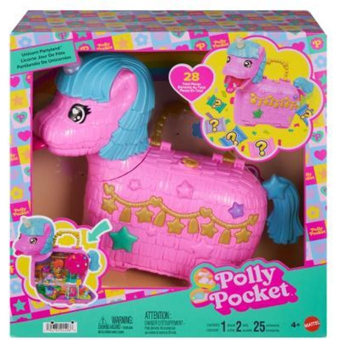 Polly Pocket 35e Speciale Eenhoornfeest Vensterdoospop Roze
