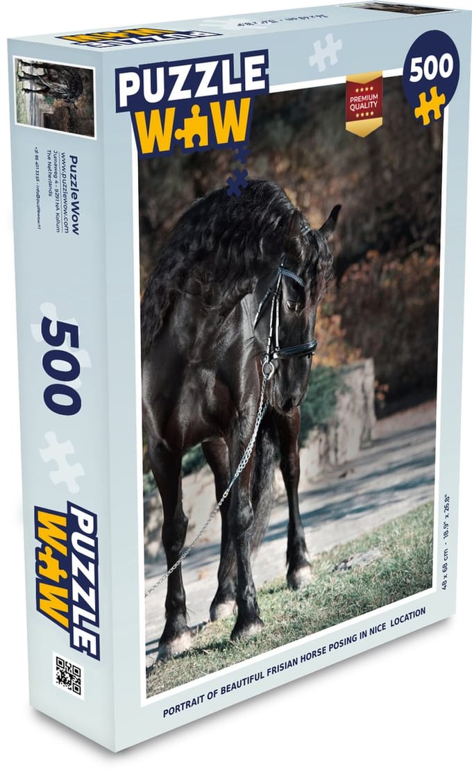 Puzzel Paarden - Fries - Halster - Legpuzzel - Puzzel 500 stukjes