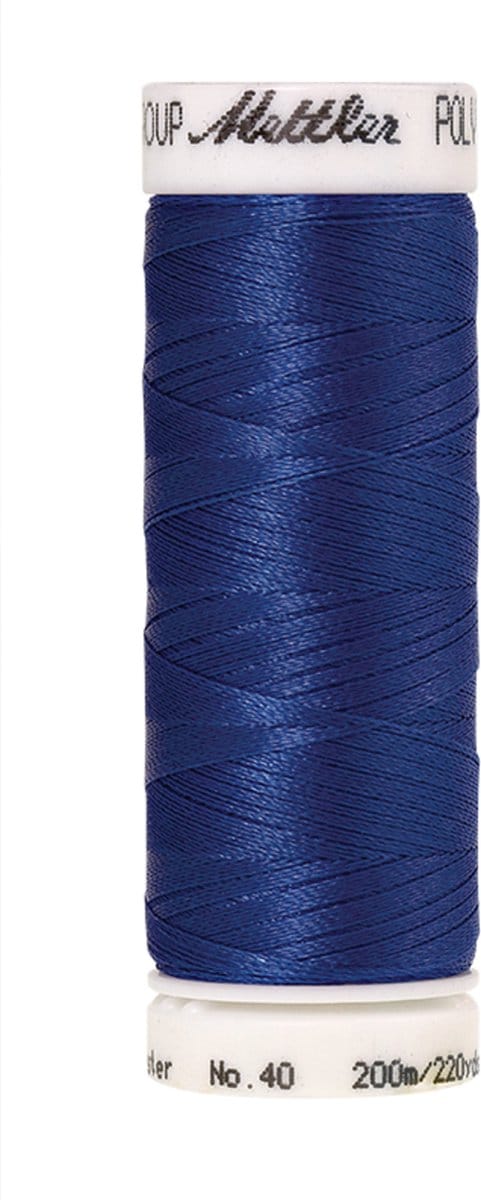 Mettler borduurgaren - Blauw - Nr 3611 - Polysheen - 200 meter