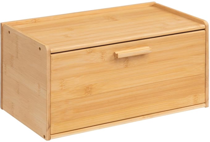 Broodtrommel van natuurlijk bamboe met schuifdeksel, draagbaar en herbruikbaar