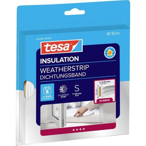 tesa E-PROFILE 05445-00100-00 Afdichtingstape tesamoll Wit (l x b) 10 m x 9 mm 1 stuk(s)