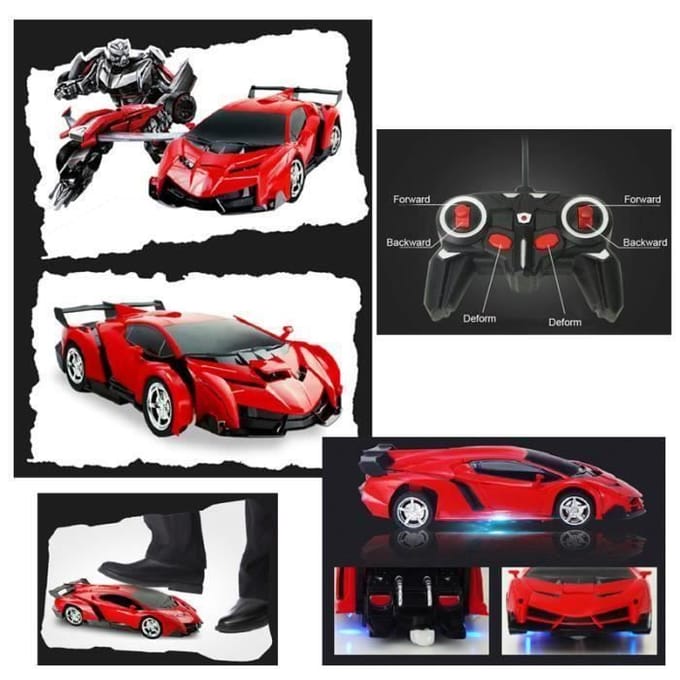 2 in 1 RC Sport Transformatie Auto Robot Afstandsbediening Vervorming Auto Speelgoed