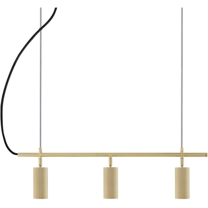 Globen Lighting hanglamp Hubble 3 messing lengte 75 cm 3-lamps