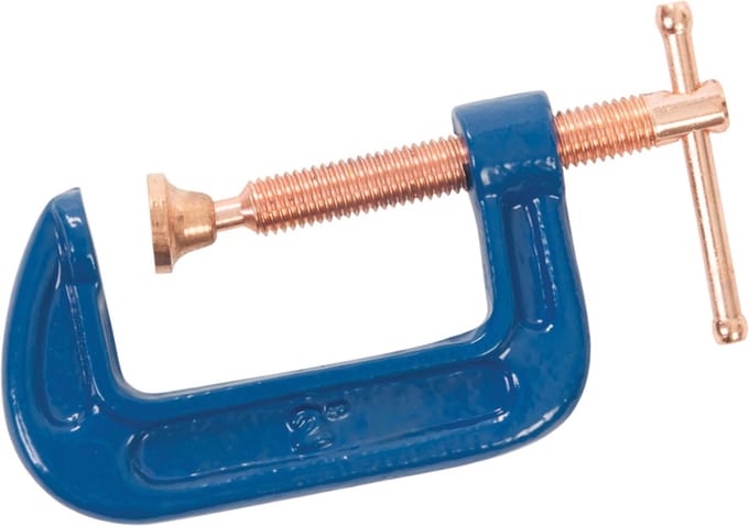 Silverline G-Klem - Houtklem - Verstelbare Draaivoet - 50 mm - Roestbestendig