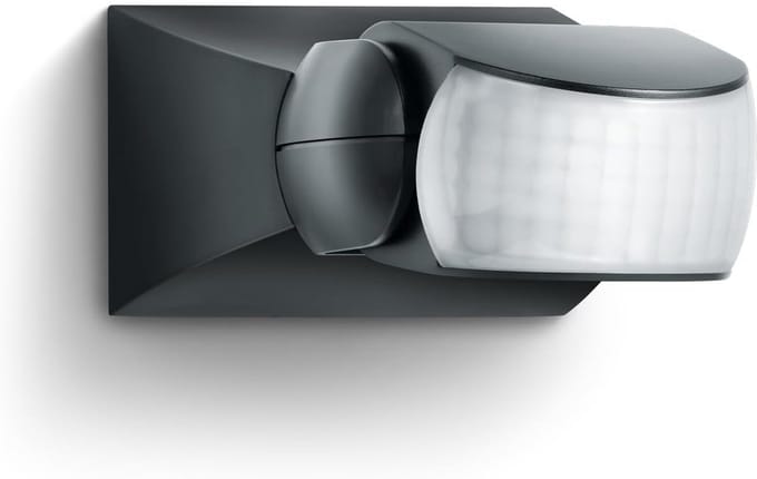 Bewegingsmelder Zwart Binnen Buiten IP54 - 10 Meter Bereik en 120° Detector