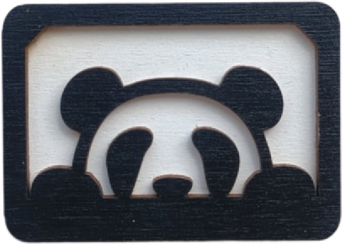 Naaldenhouder - Houten Naaldendoosje Panda