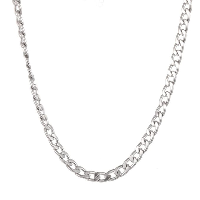 Go Dutch Label Ketting schakel 5mm Zilver N1858-1