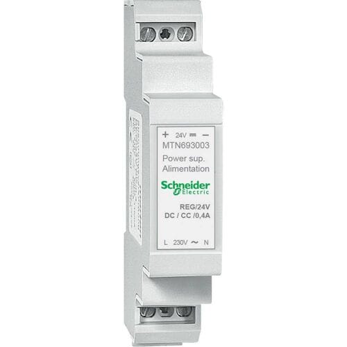 Schneider Electric MTN693003 Voedingsspanning REG, DC 24 V/0,4 A, lichtgrijs Verdeelkastaccessoire 1 stuk(s)