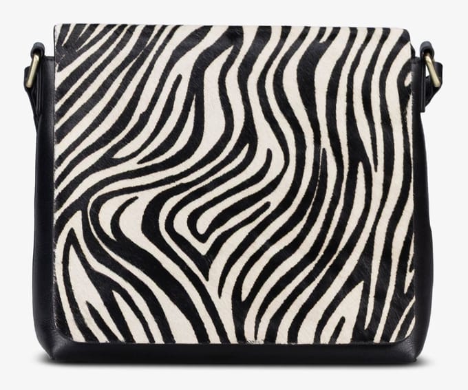 JOST Leren schoudertas Furry Zebra Shoulder Bag Zebra veelkleurig
