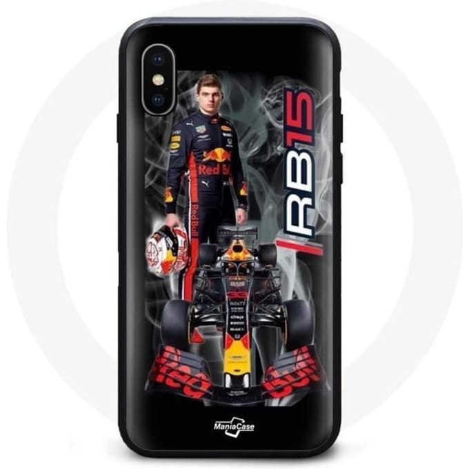 Coque de téléphone - Red Bull - Iphone XS Max - Formula 1 - Protection contre les chocs - Souple rouge