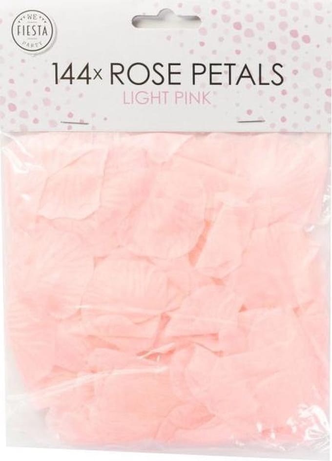 144 licht roze rozenblaadjes