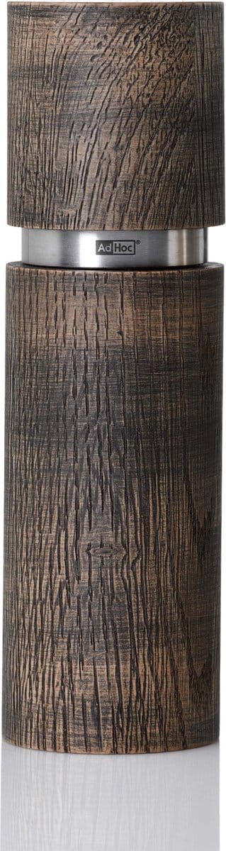 Peper of Zoutmolen Texture Antique - Zwart, 20 cm - Adhoc