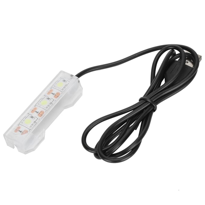 Klein aquarium waterplant licht desktop aquarium mini decoratie zachte led lamp white