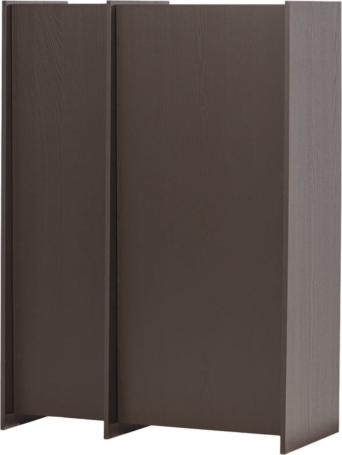 WOOOD Brock 2-Deurs Kast - Essen Fineer - Middenbruin - 140x102x44