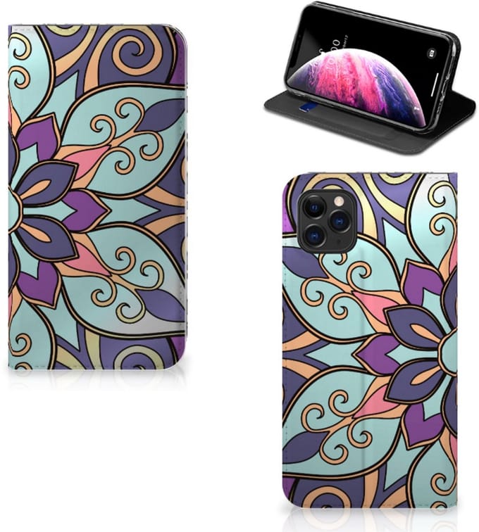 Apple iPhone 11 Pro Max Smart Cover Purple Flower