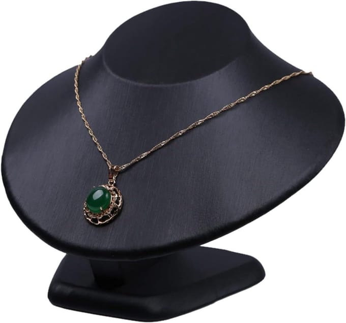 Sieradenstandaard - Display buste - Sieraden organiseren - Fluwelen afwerking - 19x14x16 cm - Zwart