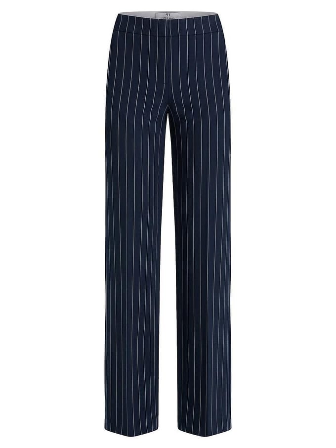 Wide Fit-jersey broek Van Peter Hahn blauw