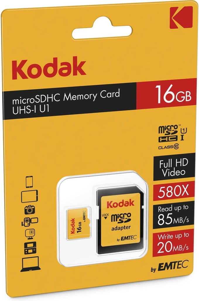 Emtec flashgeheugens microSDHC 16GB
