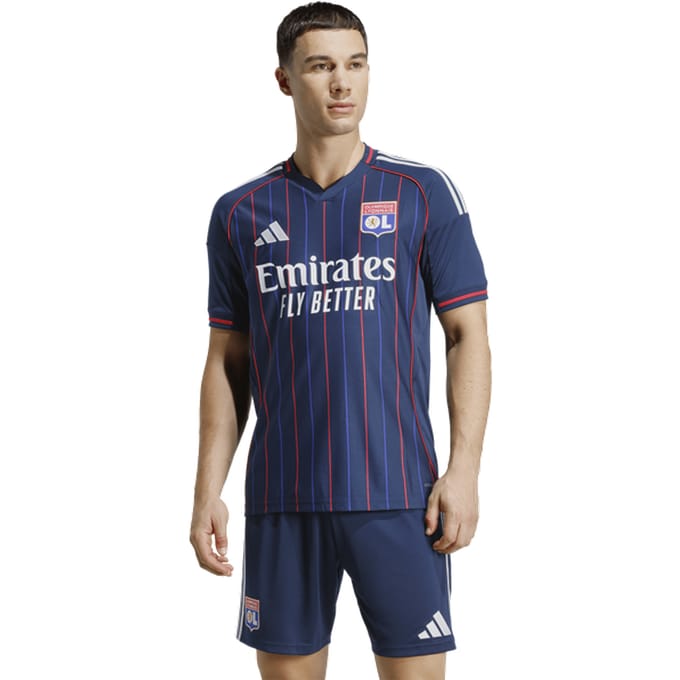 Adidas Olympic Lyon Away 25-26 Truien/Replica's Heren - Blauw - Maat S - Poly Jersey