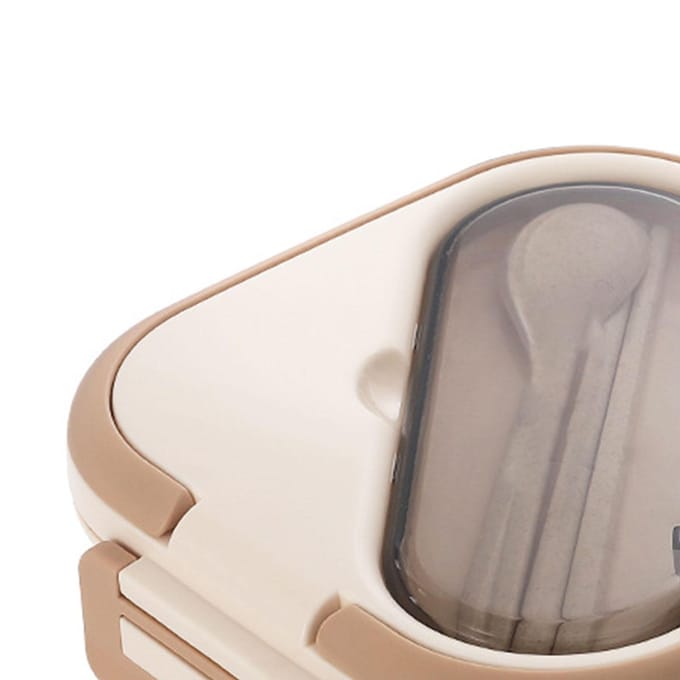 Bento Box Plastic Compartimenten Geïsoleerde Lekvrije Lunchbox voor School Werk Magnetronbestendig Kaki kaki