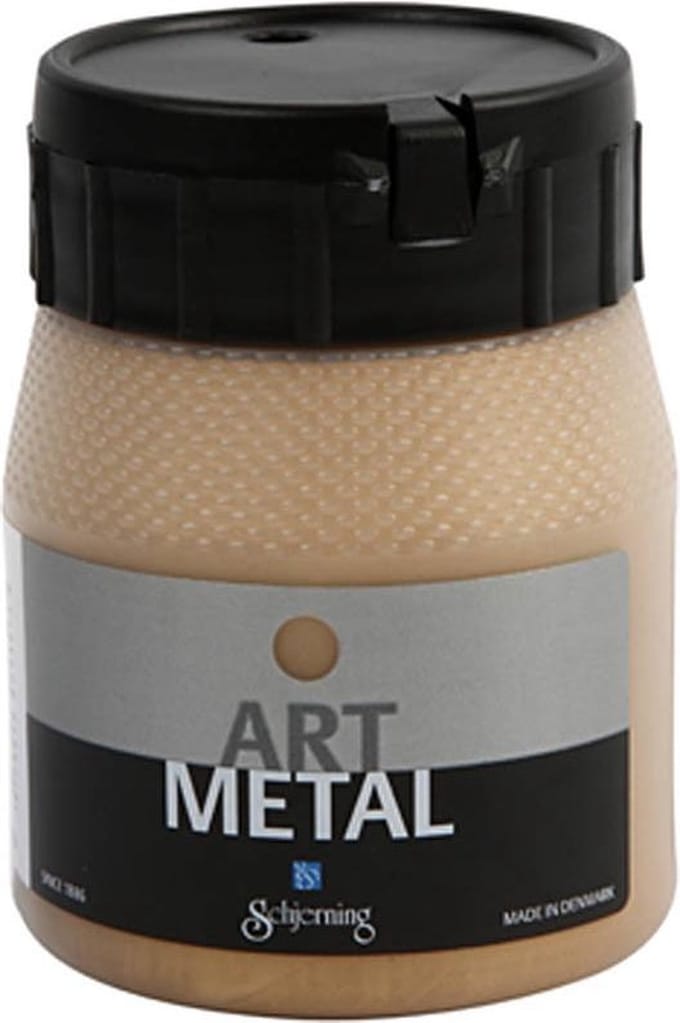 Hobbyverf Metallic, medium goud(5104), 250 ml/ 1 fles