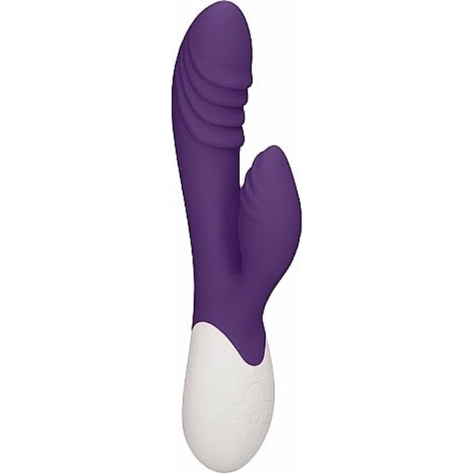 Heat Sunburst Oplaadbare G Spot Rabbit Vibrator met Verwarmingsfunctie  - Paars