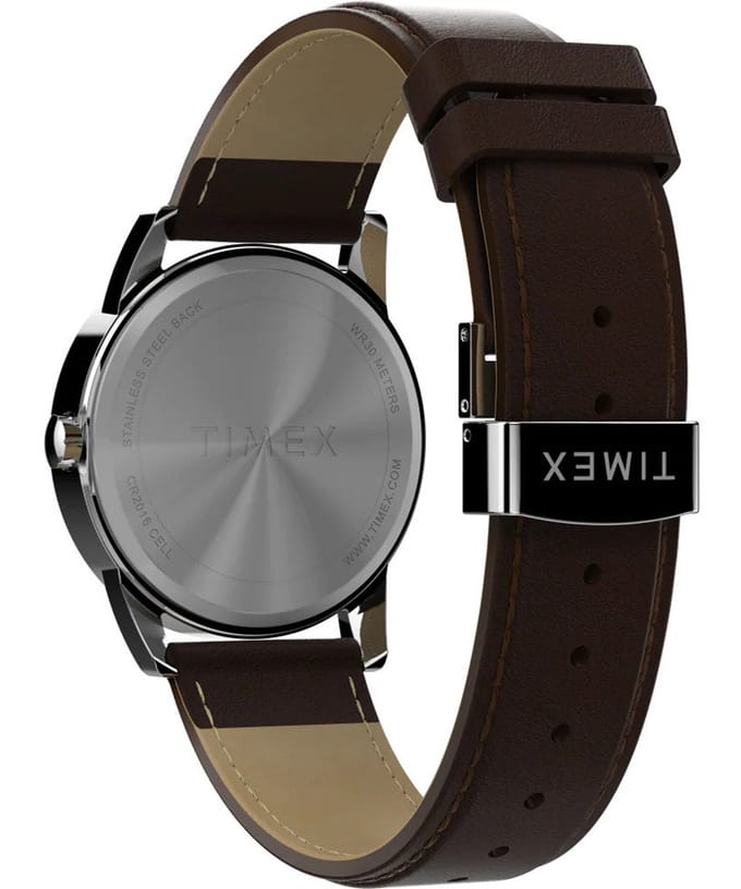 Timex Easy Reader Classic TW2V68700 Horloge - Leer - Bruin - Ø 38 mm