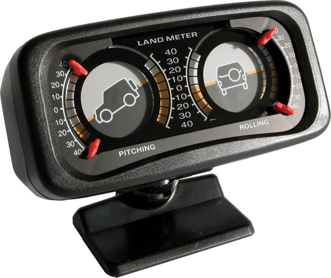 Carpoint Landmeter Offroad – Verticale & Horizontale Weergave – 12V Verlichting – Dashboard Montage –