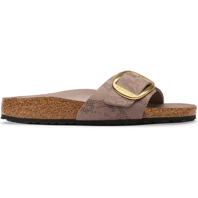 Birkenstock Slippers Madrid Big Buckle 1032935 Python Gray Taupe Smal