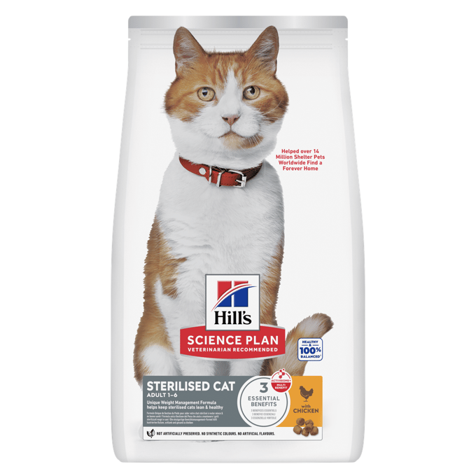 Hill's Science Plan Adult Gesteriliseerd Kip - Dubbelpak: 2 x 10 kg