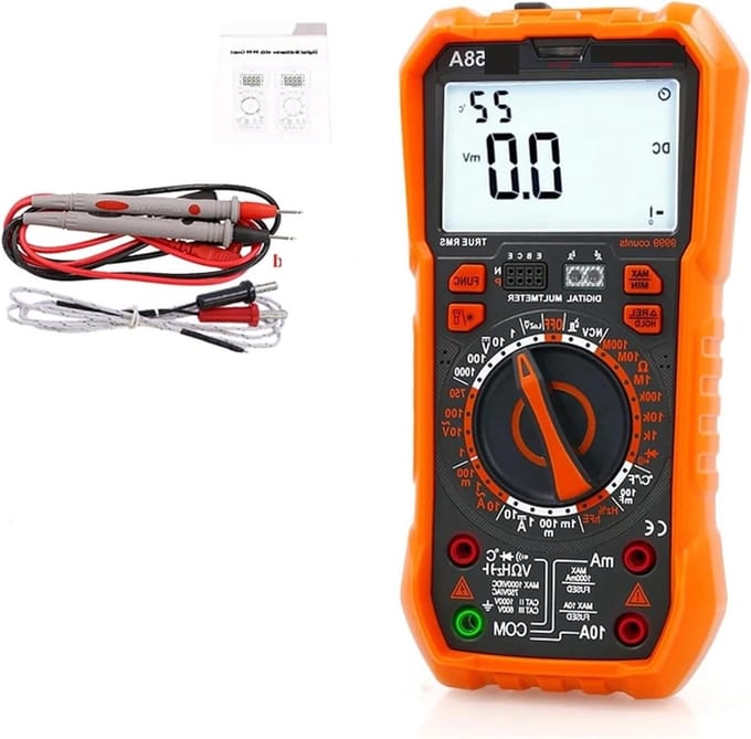 Digitale Multimeter - Capaciteitsmeter - Elektrische Tests - Brandveilig Ontwerp - 700 Gram - Zwart