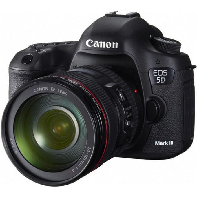 Canon EOS 5D Mark III Full Frame Digitale Spiegelreflexcamera + EF 24-105mm f/4L IS USM Zoomlens zwart