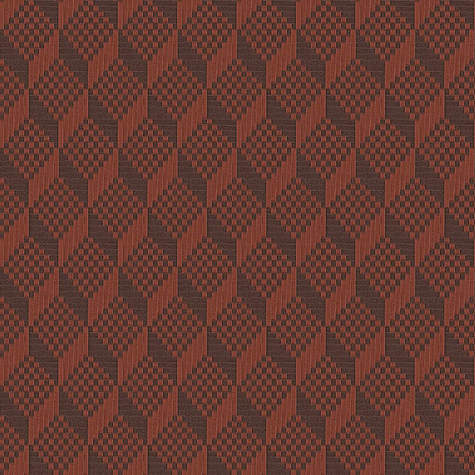 Duch Wallcoverings - Grace 3D stitched cube orange - vliesbehang - 10m x 53cm - GR322308