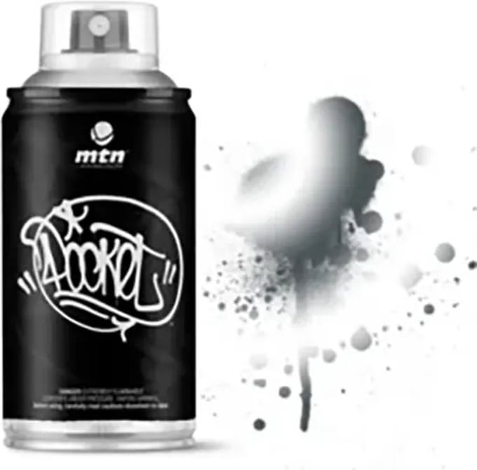 MTN Pocket spuitverf - Zilver - 150ml