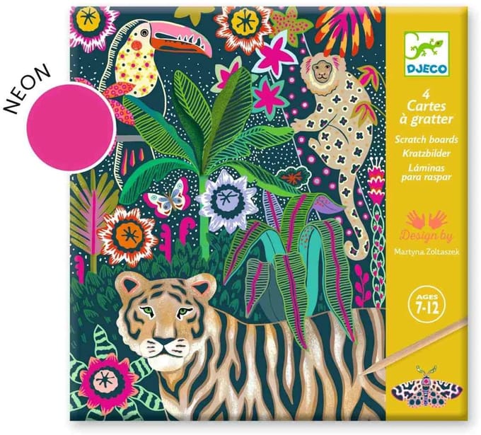 DJECO krasfolie kaarten Rococo 7 jr+