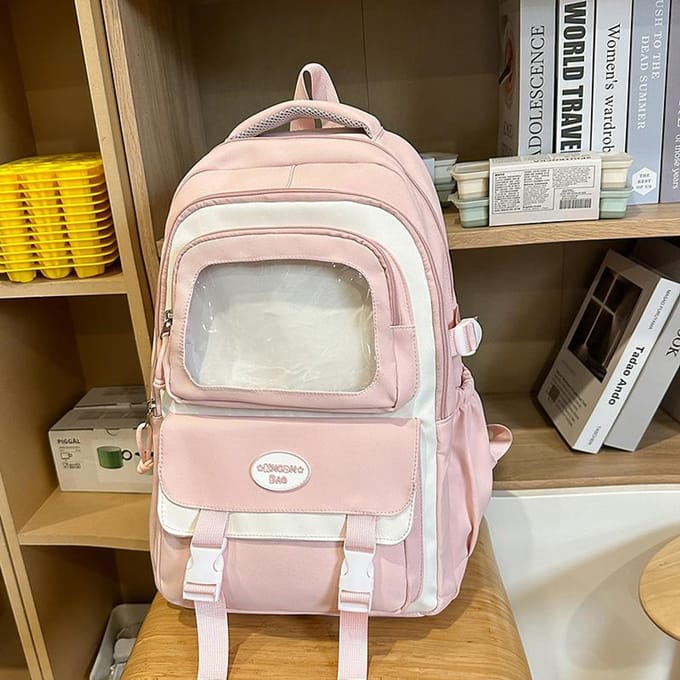 Niche Design Hoge Waarde Japanse Leuke Meisje Schooltas Grote Capaciteit Middelbare School Studenten Rugzak .