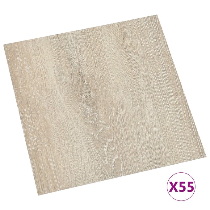 vidaXL - Vloerplanken - Beige - 5,11 - m² - 55 - st - PVC