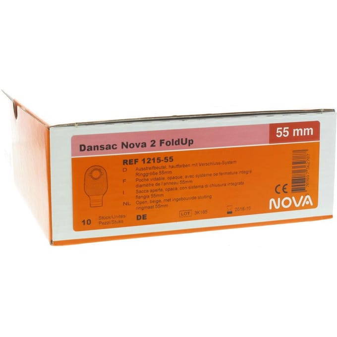 Dansac Nova 2 opvouwbaar P/O beige 55 mm 1215-55 10 Zakje