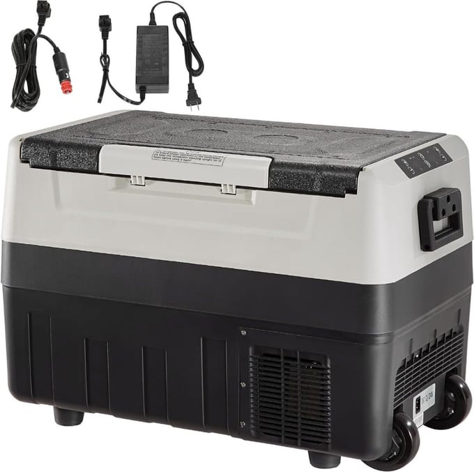 Auto Koelkast - 55 L Dual Zone - koelbox - -20 tot 10°C - 12/24V Dc En 100-240V - Ac Compressor Koeler
