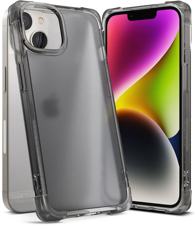 Ringke Fusion Bumper - iPhone 14 Plus Hoes - Grijs - Hybride - Luchtttachting