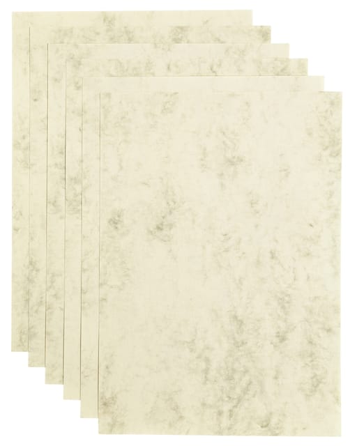 Papicolor - Kopieerpapier A4 200gr 6vel marble ivoor