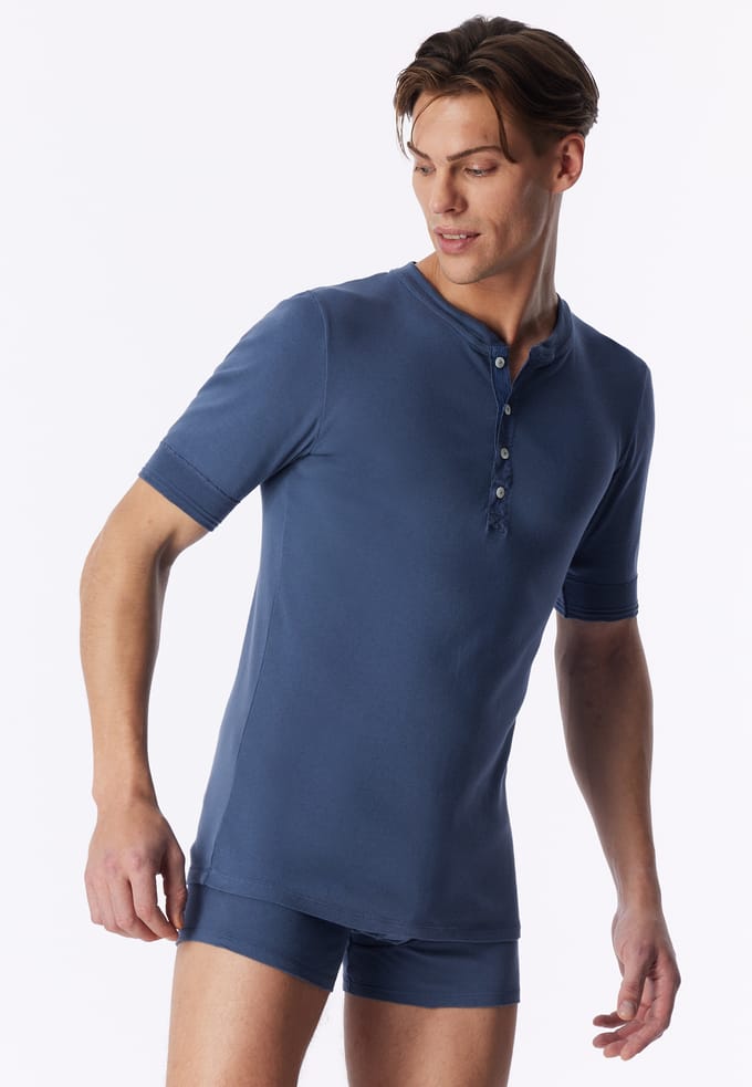 Shirt met korte mouwen in faded denim - Revival Karl-Heinz 8