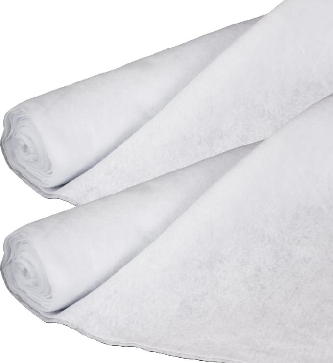 Feeric Christmas Sneeuwdeken/sneeuwtapijt - 2x - wit - 100 x 200 cm - polyester - kerstversiering