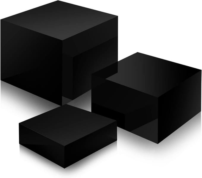 Set van 3 Acryl Display Risers - Nestbare Acryl Dozen voor Sieraden, Cosmetica en Verzamelobjecten